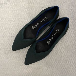 Rothy’s, The Point, Dark Green, Size 7